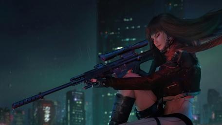 Sniper girl wallpaper