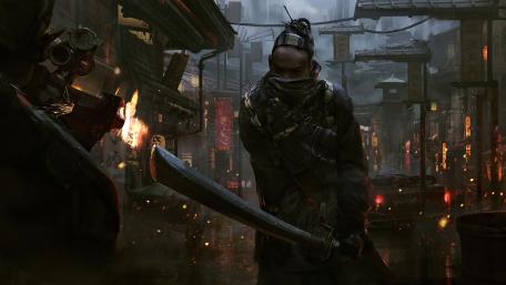 Neo-Tokyo Streets of Destiny wallpaper
