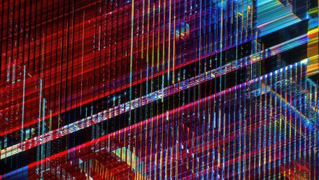Vibrant Lines of Colorful Abstraction wallpaper