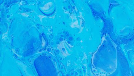 Vibrant Blue Fluid Abstraction Wallpaper wallpaper