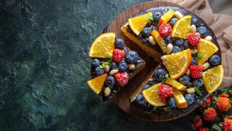 Fruit cake wallpaper