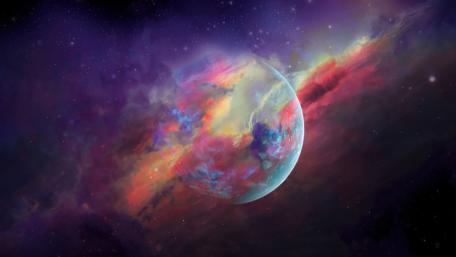 Vibrant Cosmos Fantasy wallpaper