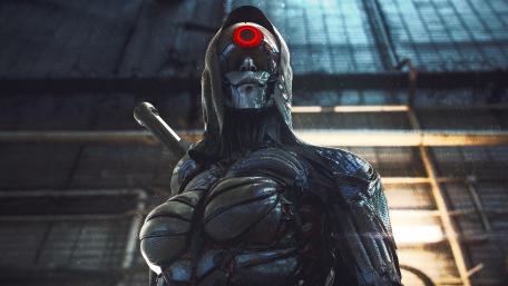 Cyberpunk woman soldier wallpaper
