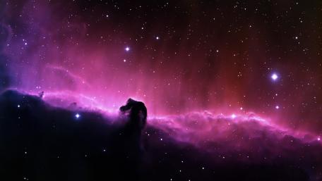 Mystical Horsehead Nebula in Pink Hues wallpaper