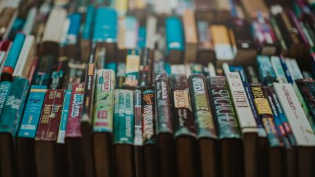 Books in a Cozy Library Atmosphere wallpaper