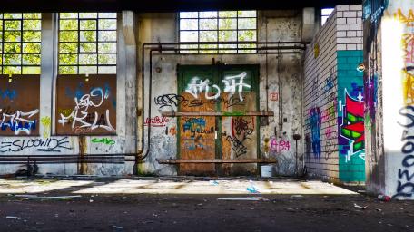 Urban Graffiti Jungle in 4K Resolution wallpaper