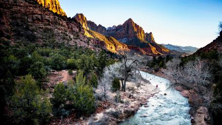 Canyon Junction Bridge, Zion National Park wallpaper
