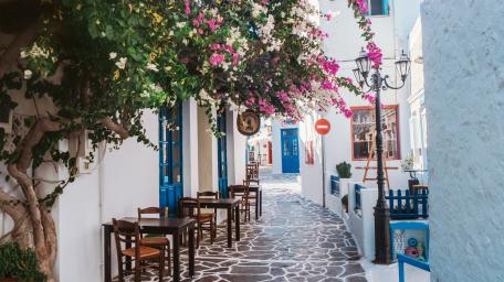 Restaurant in Milos wallpaper