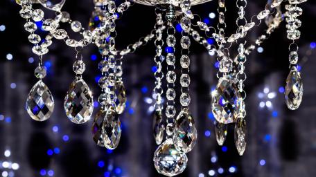 Shimmering Crystals in Elegant Display wallpaper
