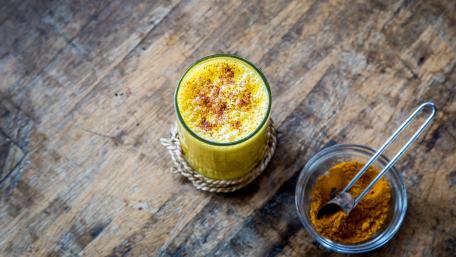 Golden Turmeric Latte Delight wallpaper
