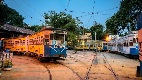 Iconic tram of Kolkata wallpaper