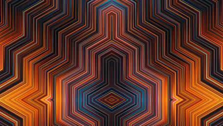 Vibrant Geometric Symmetry in Motion wallpaper