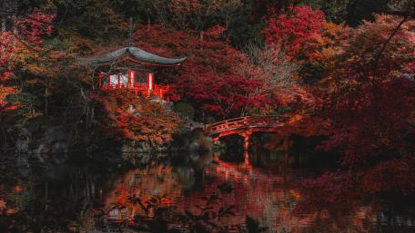 Daigo-Ji temple, Kyoto, Kyoto prefecture, Kansai region, Japan wallpaper