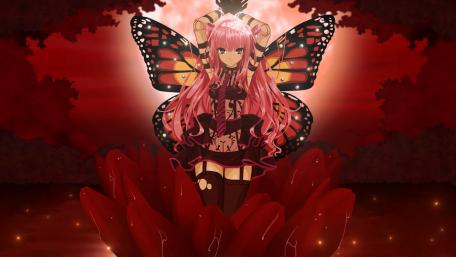 Butterfly Enchantress in Bloom wallpaper