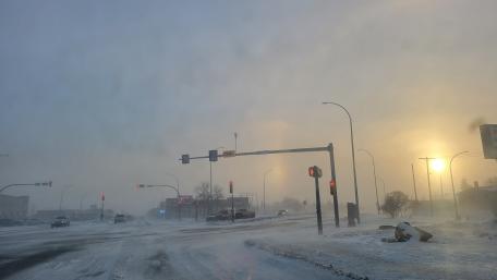 cold Saskatchewan winter wallpaper