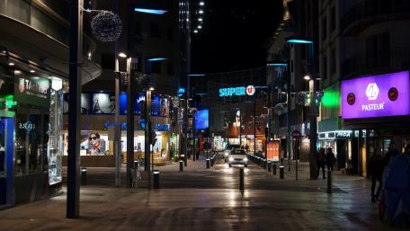 Vibrant Nightlife in Andorra City wallpaper