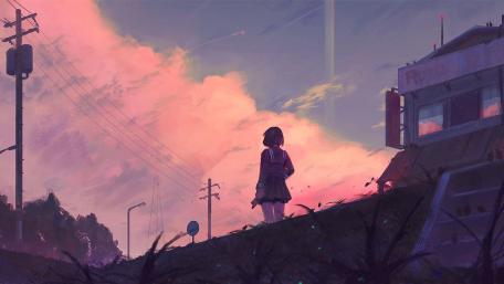 Twilight Musings Anime Style wallpaper