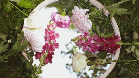 Vibrant Snapdragon Reflection in Blooming Beauty wallpaper