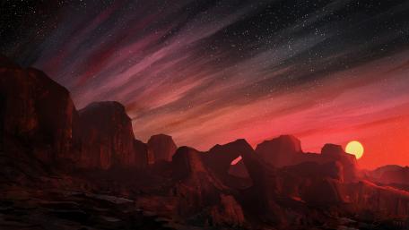 Arid Twilight wallpaper