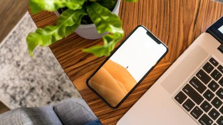 Modern Tech Workspace Aesthetic wallpaper