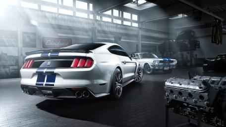Dream Car in a Modern Garage Scene wallpaper