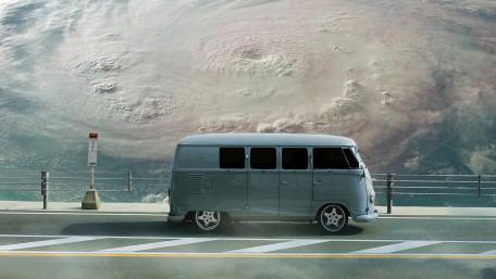 Road trip through space wallpaper