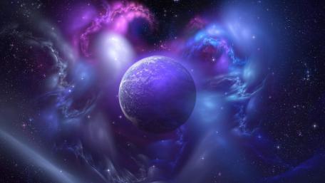 Enigmatic Blue Planet wallpaper