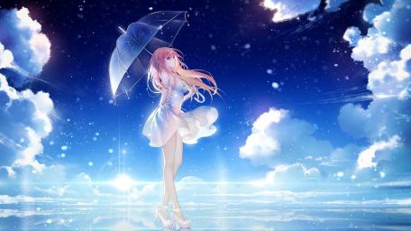 Ethereal Beauty Amidst Cloudy Skies wallpaper