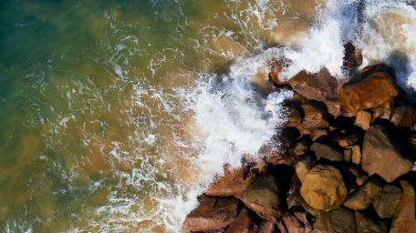 Boulders from the Sea Cliff Bridge wallpaper