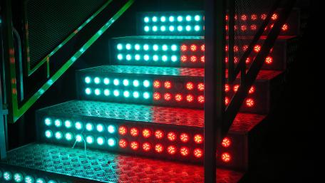 Stairway to a Neon Dreamscape wallpaper