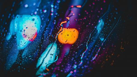Raindrop Symphony on Glass wallpaper
