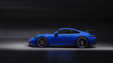 Porsche 911 GT3 in Pristine Blue wallpaper