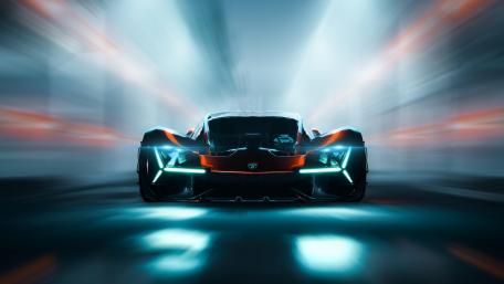 Blazing Speed in the City Lights wallpaper
