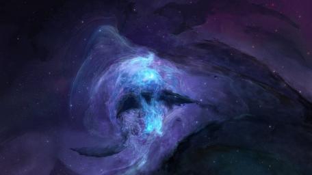 Celestial Elegance Unveiled in Cosmic Art wallpaper