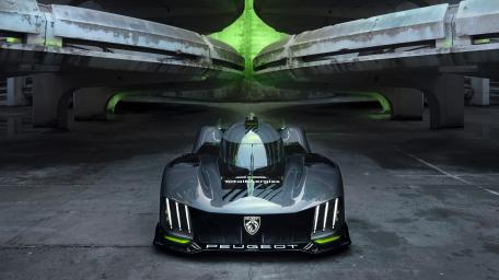 Peugeot 9X8 prototipe racing car wallpaper