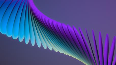 Magenta Waves in Abstract 3D wallpaper
