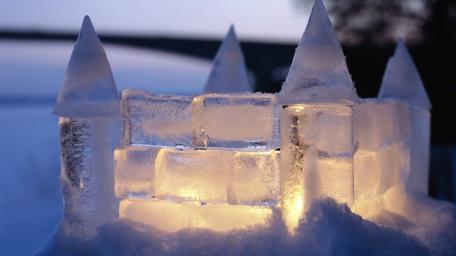 Frozen Dreams of Ice Castles wallpaper