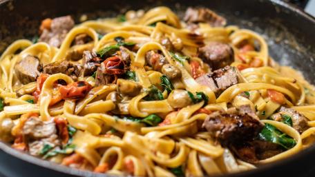 Savor the Delight of Perfect Pasta Dish wallpaper