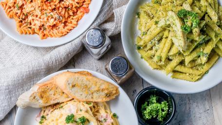 Delicious Italian Pasta Delight wallpaper