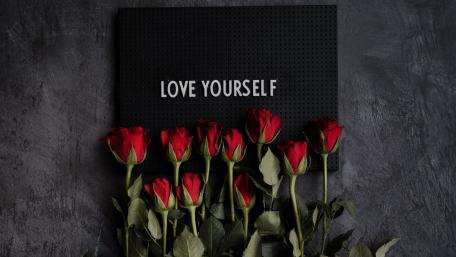 Embrace Self-Love and Happiness wallpaper