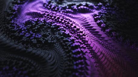 Violet Waves in Abstract Symmetry wallpaper