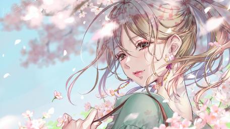 Blossoming Dreams Under Spring's Gentle Gaze wallpaper