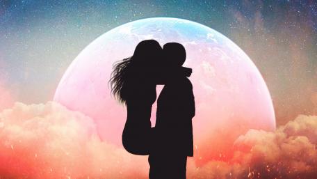 Moonlit Embrace Beneath the Stars wallpaper