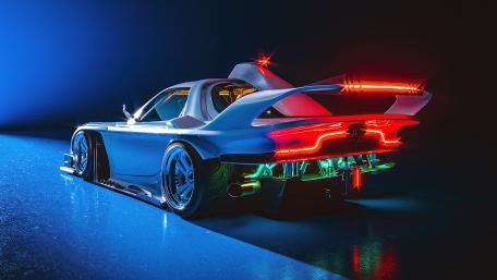 Futuristic Sci-Fi Car Aesthetic wallpaper