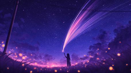 Starry Night Enchantment wallpaper