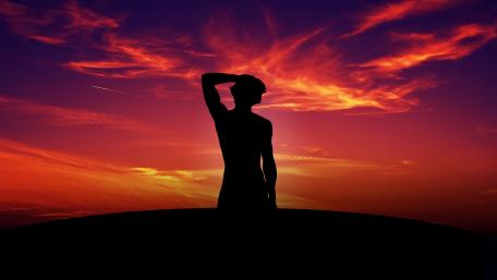 Twilight Silhouette Serenity wallpaper