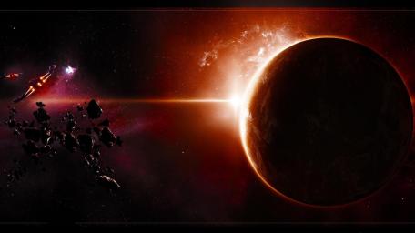 Futuristic Planetary Dawn wallpaper