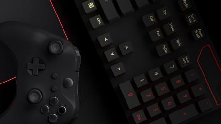 Gaming Gear in the Shadows wallpaper