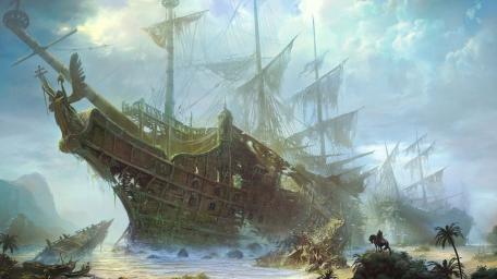 Mysterious Shipwreck Cove wallpaper