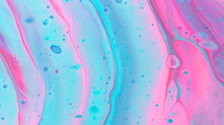 Liquid Harmony in Blue and Pink wallpaper